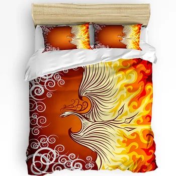 Phoenix Flame Duvet Cover Bed Bedding Set For Double Home Textile Quilt Cover Калъфки за възглавници Спален комплект за спалня (без лист)