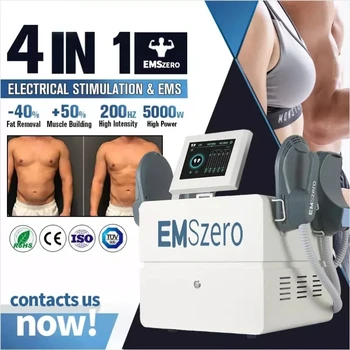Portable DLS-EMSLIM машина 4Дръжки EMSzero 6000W мускулна стимулация изгаря мазнините електромагнитно тяло оформяне красота