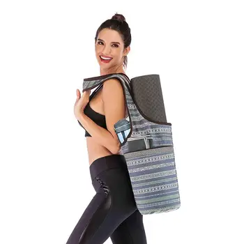 Portable Yoga Mat чанта износоустойчив йога чанта превозвач сгъваема миеща се фитнес торбичка