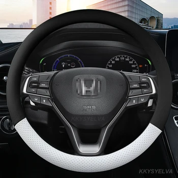 PU кожен капак на волана на автомобила Персонализиран размер за Honda Civic CRV XRV ACCORD 2016 ~ 2021 10-то поколение високо качество