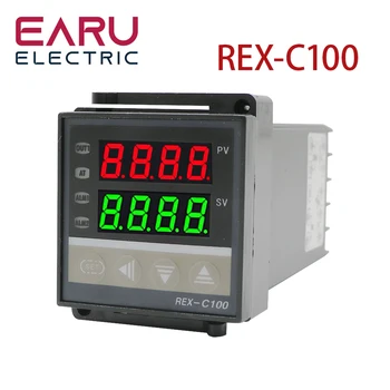 REX-C100 PID Интелигентен температурен контролер Универсален REX-C100 Термостат SSR Релеен изход Универсален K PT100 J Тип Вход