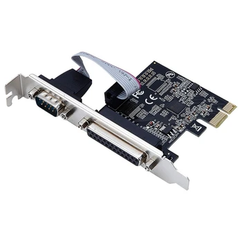 RS232 сериен COM & DB25 принтер паралелен порт LPT към PCI адаптер за щранг карта Dropship
