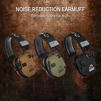 SALE Тактически електронни слушалки за стрелба Открит лов Звуков пикап и намаляване на шума Ударна защита на слуха каска