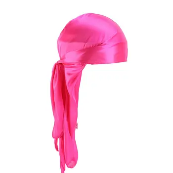 Silky Durags Bandanas Wigs Doo Biker Headwear Pirate Hat Extra Long Tail Du-Rag Satin Durag Turban Cap Лента за глава Аксесоари за коса
