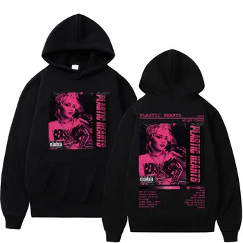 Singer Майли Сайръс музикален албум печат качулка мъжки женски мода хип-хоп качулка суитчъри реколта случайни извънгабаритни пуловери