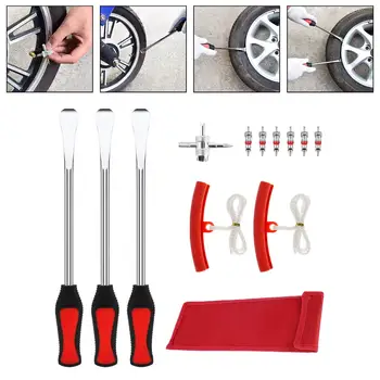 Tire Spoon Лост Инструмент за отстраняване на гуми за велосипеди Инструменти за смяна на мотоциклетни гуми Многофункционален издръжлив комплект лостове за гуми за велосипеди Инструмент за гуми за велосипеди