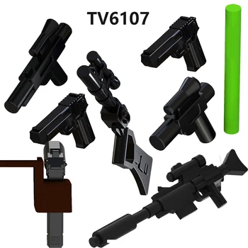 TV6107 ABS пластмасови оръжия аксесоари филм серия характер тухли строителни блокове фигури за деца модел играчки подарък