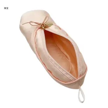 X5QE розови балетни обувки грим чанта стилен козметична чанта за съхранение случай за балет любовник
