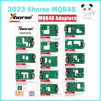 Xhorse MQB48 Без разглобяване Без запояване 13 Пълен комплект адаптери XDNPM3GL за VVDI PROG и Key Tool Plus Pad с безплатен подарък