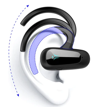 Безжични Bluetooth слушалки Цифров дисплей Единични слушалки Ултра дълги бизнес слушалки в режим на готовност HD Call слушалки Mono Outdoor