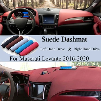 Велур кожа Dashmat таблото капак подложка Dash Мат аксесоари за кола Сенници за Maserati Levante 2016 2017 2018 2019 2020