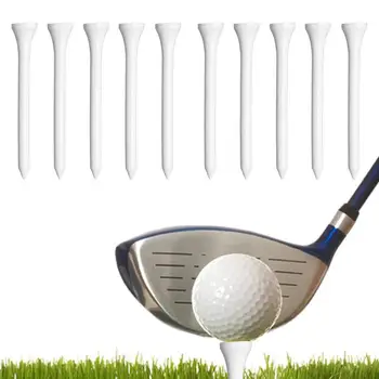 Високи голф нокти 10Pcs Професионална дървена практика голф нокти преносим голф практикуване на консумативи за съд и шофиране Range Mats