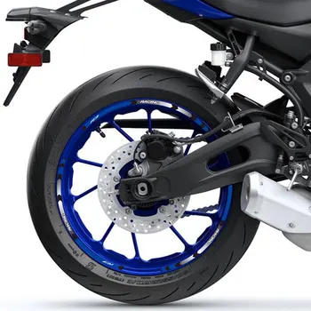 Висококачествен мотоциклет предни и задни колела Edge външна джанта стикер светлоотразителни ивица колело за Yamaha YZFR7 YZF R7 2022 2023