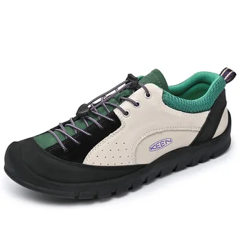 Гореща продажба Обувки за катерене на открито Мъже Планински туристически обувки Мъж естествена кожа Трекинг обувки Туристически маратонки Мъжки спортни обувки