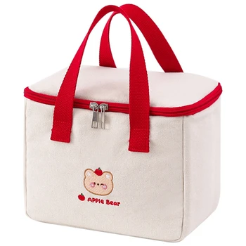 естетичен Kawaii сладък обяд чанта кутия изолирани непропускливи водоустойчиви трайни за жени момичета деца офис училище стил
