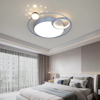 Звездна проекция спалня таван светлина 2023 Нова модерна проста и лека луксозна стая Starry Sky Nordic Room Master Bedroom