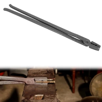 Ковачница 1/4-инчови плоски челюстни щипки държат плосък бар, кръгла лента и квадратна лента, и двете паралелни нож вземане Tong ковачница инструмент