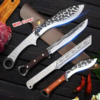 Къмпинг ловен нож Сатър месо месо риба говеждо пиле кухненски нож открит оцеляване нож месар обезкостяване нож