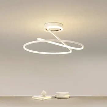 Модерна LED таванна лампа пътека полилей за всекидневна трапезария спалня таванско помещение декорация на дома вътрешни осветителни тела блясък