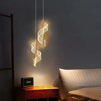 Модерни творчески LED висящи светлини Вътрешно осветление Висяща лампа за дома Нощно шкафче Декорация на хола Трапезни маси пътека