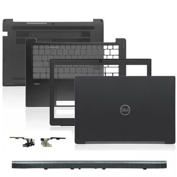 НОВ лаптоп LCD заден капак / преден панел / панти / Palmrest / долен калъф / панта капак за Dell Latitude E7280 Горен заден калъф черен