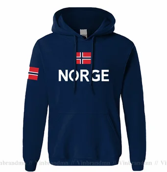 Норвегия качулки мъжки суитчър пот нов хип-хоп улично облекло футболни топки фланелки анцуг нация норвежки флаг NO Norge Noreg