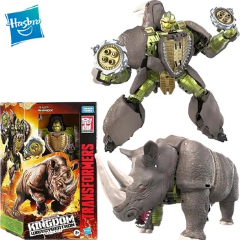 Оригинални Hasbro Transformers поколения война за Cybertron: Kingdom Voyager WFC-K27 Rhinox действие фигура модел детски играчки