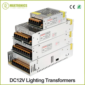 Осветителни трансформатори DC12V Висококачествени LED светлини драйвер за LED лента захранване DC12V 1A 2A 5A 10A 15A 20A 25A 30A 33A 40A