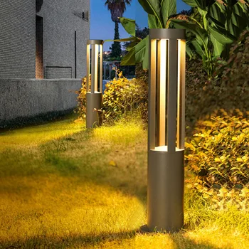 Открит пейзаж лампа за косене на трева водоустойчива вила градина двор стойка полюс светлина модерен парк общност пост лампа Led болард светлина