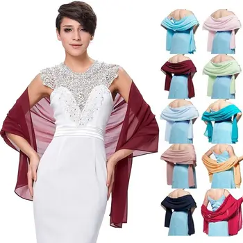 Плътен цвят шифон шал мода шифон слънцезащитен крем открадна шалове обвива сватби