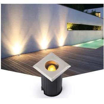 Подземен Led прожектор вдлъбнати стълбищни светлини Открит водоустойчив мини палуба тротоарни лампи стъпка ъгъл двор етаж лампа