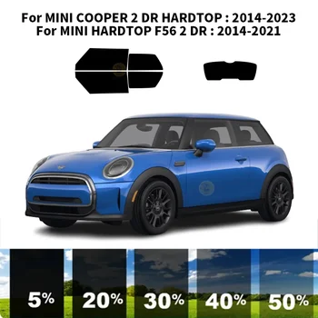 Предварително изрязана нанокерамика автомобил UV комплект за оцветяване на прозорци Автомобилно фолио за прозорци за MINI COOPER 2 DR HARDTOP 2014-2023