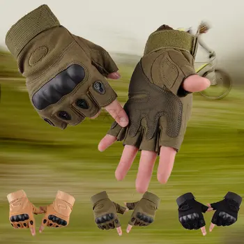 Сензорен екран Армия военни тактически ръкавици Мъже Жени Пейнтбол Airsoft Combat Motocycle Hard Knuckle Full Finger Военни ръкавици