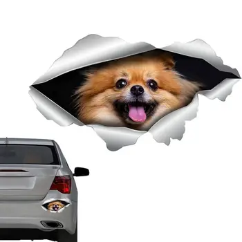 Смешно куче главата в пляскане кола стикер Decals мотоциклет кола-прозорец декоративни стоки кола стикер хладилник куче пляскане стикер