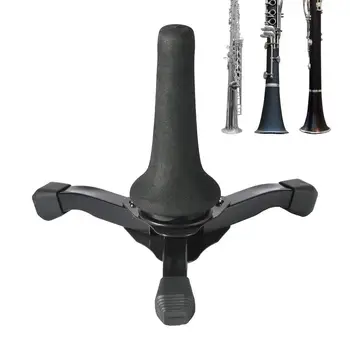 Сопран саксофон стойка с 3 крака преносим сгъваем саксофон скоба дървени духови инструменти саксофон аксесоари