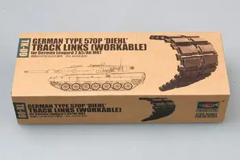 Тромпетист Модел 1/35 02039 Тип 570P 'Diehl' Leopard 2 Tarck Links монтажен модел