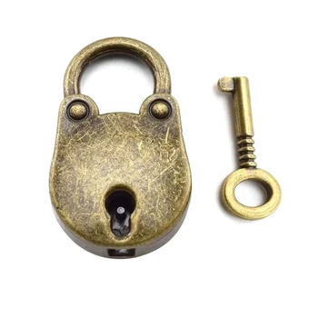  форма ключ заключване реколта мини заключване с ключ изящни заключване цинк сплав заключване с ключ за багаж